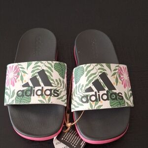 Adidas Tropical Print Slide Sandals